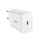 Сетевое Зарядное Устройство Baseus Speed Mini PD Charger 20W Type-C для iPhone iPad Samsung Lenovo Xiaomi White