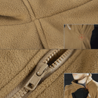 Кофта тактическая флисовая флиска с ворсом куртка Double Fleece Free soldier coyote Размер XL - изображение 6