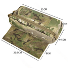 Напашник, багатофункціональна сумка, адмінка, підсумок на бронежилет, плитоноску 500D Multicam - зображення 7