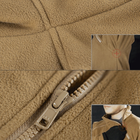 Кофта тактическая флисовая флиска с ворсом куртка Double Fleece Free soldier coyote Размер 3XL - изображение 6