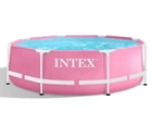Бассейн каркасный круглый розовый 244х76 см 2823 литры Intex 28290
