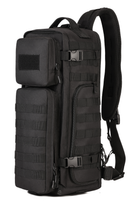 Рюкзак однолямочный тактический Protector Plus X213 black - изображение 1