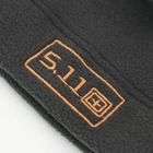 Тактична флісова шапка та бафф 5.11 комплект військовий теплий флісовий чорний - зображення 3