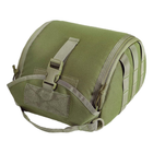 Тактичний рюкзак на плитоностку для зберігання, перенесення балістичного шолома,каски 1000D Олива - зображення 1