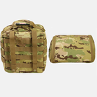 Рюкзак тактический на плитоноску для хранения, переноски балистического шлема, каски 1000D мультикам - изображение 4
