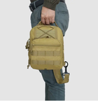 Тактична сумка через плече ChenHao CH-098 Khaki - зображення 4