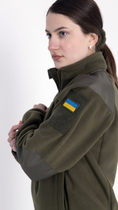 Флісова військова жіноча кофта KRPK ЗСУ олива 2XL розмір - зображення 3
