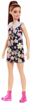 Lalka Mattel Barbie Fashionistas Floral Dress 29 cm (0194735002115) - obraz 1
