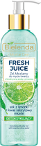 Żel do mycia twarzy Bielenda Fresh Juice micelarny detoksykujący z wodą cytrusową limonka 190 g (5902169034030) - obraz 1