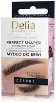 Мило для брів Delia Eyebrow Expert Perfect Shaper Styling & Conditioning Black 10 мл (5906750804675) - зображення 1