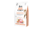 Сухой корм для кошек Brit Care Cat GF Sensitive Digestion & Delicate Taste для привередливых с индейкой и лососем
