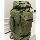 Рюкзак тактический 70L khaki/ армейский/ водонепроницаемый баул - изображение 10