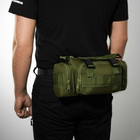 Тактична сумка Tactical 5L khaki поясна/ плечова/ армійська/ нагрудна - зображення 7