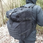 Рюкзак тактичний 50L black +сумки / штурмовий / армійський / MOLLE (3707) - зображення 5