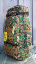 Рюкзак тактический походный DBZO объем 65 л пиксельный камуфляж - изображение 5