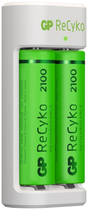 Зарядний пристрій GP E211 210AAHCN-2B2 в комплекті 2 шт. літій-іонний акум. батарейки АА 2100 mAh (6479660) - зображення 4