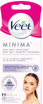 Воскові смужки для обличчя Veet Minima Easy-Gel 20 шт (5900627095883)