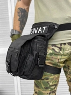 Тактическая сумка поясная на ногу SWAT Черный - изображение 1