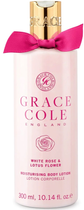 Balsam do ciała Grace Cole Moisturizing Body Lotion White Rose & Lotus Flower nawilżający 300 ml (5055443679134) - obraz 1