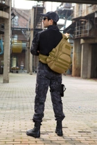 Рюкзак тактический однолямочный Protector Plus X212 coyote - изображение 6