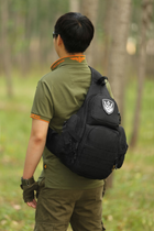 Рюкзак тактический однолямочный Protector Plus X212 black - изображение 6