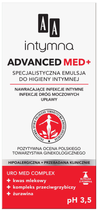 Emulsja do higieny intymnej AA Cosmetics Intymna Advanced Med+ specjalistyczna pH 3.5 300 ml (5900116028927)