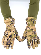 Зимові тактичні рукавиці на флісі XL мультикам - зображення 3