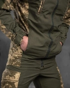 Мужской тактический весенний костюм Горка 3XL пиксель+олива - изображение 3