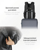 Універсальний повсякденний рюкзак Nitecore BP23 Pro (Cordura 500D, підвищена міцність) - зображення 11