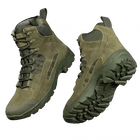 Мужские демисезонные ботинки Oplot Олива 42 Kali AI550 с натурального зносостойкого нубука покрыты гидрофобной пропиткой дышащая мембранная подкладка - изображение 1