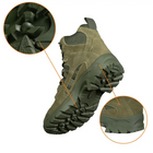 Мужские ботинки демисезонные повседневные Oplot 2.0 Оливковый 43 р Kali AI551 из натурального зносостойкого нубука покрыты гидрофобной пропиткой - изображение 2