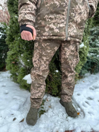Зимовий чоловічий теплий водонепроникний костюм Omni-Heat куртка з капюшоном утеплені штани Піксель M Kali AI414 велкро на рукавах і спереду - зображення 7