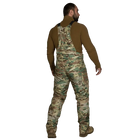 Зимние мужские зносостойкие штаны Patrol 7358 Мультикам S Kali AI388 покрыты влагостойкой WR пропиткой с утепленной спинкой регулируемыми подтяжками - изображение 3
