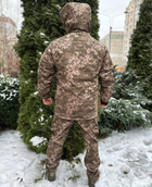 Зимний мужской термостойкий водонепроницаемый костюм Omni-Heat куртка с капюшоном утепленные штаны Пиксель М Kali велкро для шивронов и патчей - изображение 10