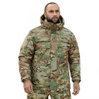Зимняя мужская повседневная куртка Patrol System 3.0 Dewspo RS Мультикам 3XL Kali с капюшоном липучками на рукаве и груди для крепления шевронов - изображение 1