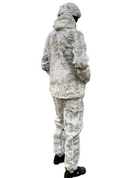 Маскировочный мужской зимний костюм Alpine кавер чехол Белый мультикам Kali куртка с капюшоном широкие штаны для маскировки в зимнем лесу или в поле - изображение 4