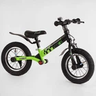 Велобіг Біговел Corso "Skip Jack" 95112 Рожево-білий, надувні колеса 12", сталева рама з амортизатором, підніжка
