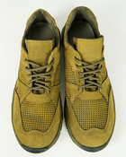 Кроссовки мужские кожаные с перфорацией Армос 43, Оливковий - изображение 2