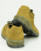 Кроссовки мужские кожаные с перфорацией Армос 43, Оливковий - изображение 4
