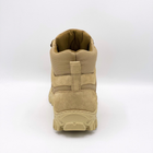 Ботинки демисезонные кожаные с тканевыми вставками Разноцвет 41, Бежевый - изображение 4