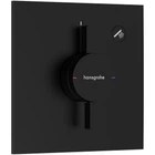 Внешняя часть смесителя без скрытой части HANSGROHE DuoTurn E черный латунь 155x155мм 75617670