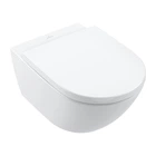 Унитаз подвесной безободковый белый VILLEROY&BOCH Subway 3.0 с сиденьем с микролифтом 4670TS01