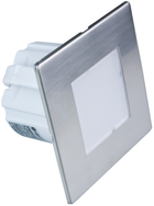 Oprawa schodowa LED DPM kwadratowa matowa srebrna (YCB177S) (5906881206683) - obraz 1
