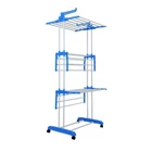 Сушилка для белья напольная Синий Tiers Garment Rack With Wheels (SH7711257)