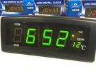 Годинник електронний настільний Caixing CX 818 LED Digital Clook Чорний з 8 будильниками і термометром (SH777687)