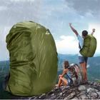 Водостійкий чохол на рюкзак кавер 35 - 45 л Зелений Kali KL518 захист від води снігу та бруду зносостійкий вологонепроникний для туристичних походів - зображення 8