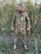 Куртка мультикам Soft-Shell Combat одежда не промокает камуфляж S L, Камуфляж Мультикам - изображение 5