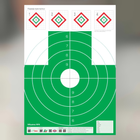 Мишень ИБИС №4 зеленая с пристрелочными ромбами, мишень для стрельбы - изображение 1