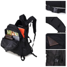 Тактический военный армейский рюкзак на 35 литров цвет Черный - изображение 2