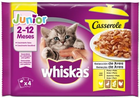  Вологий корм для котів Whiskas Junior зі смаком птиці 4 x 85 г (5900951273155) - зображення 1